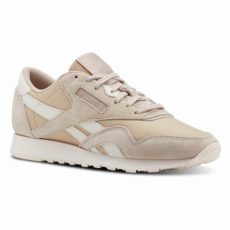 Tenisi Reebok Classic Nylon Dama Bej/Roz Romania HI3243SW